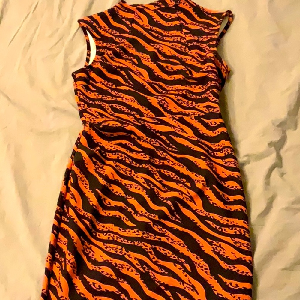 mini pencil dress - zebra print